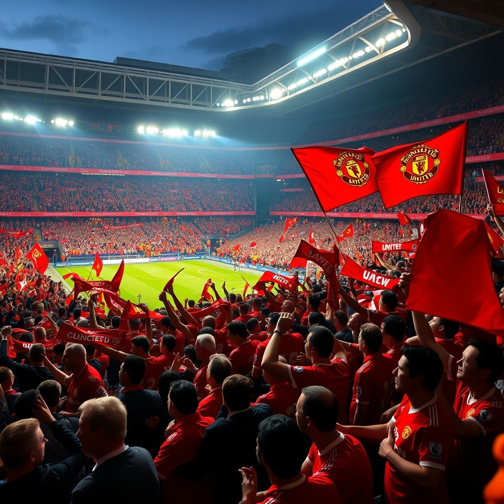 澳亚国际手游下载-曼联球迷现场助威，球队斗志昂扬